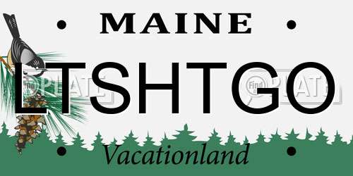 LTSHTGO Maine License Plate