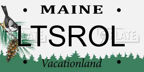 LTSROL Maine License Plate