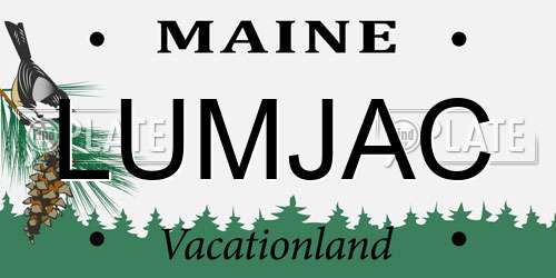 LUMJAC Maine License Plate