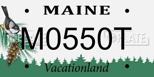 M0550T Maine License Plate