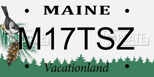 M17TSZ Maine License Plate