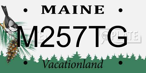 M257TG Maine License Plate