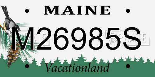 M26985S Maine License Plate