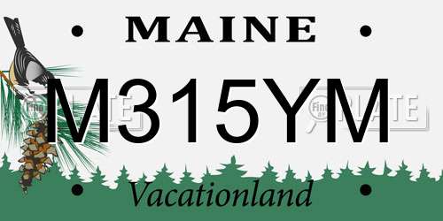 M315YM Maine License Plate