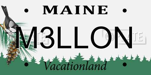 M3LLON Maine License Plate