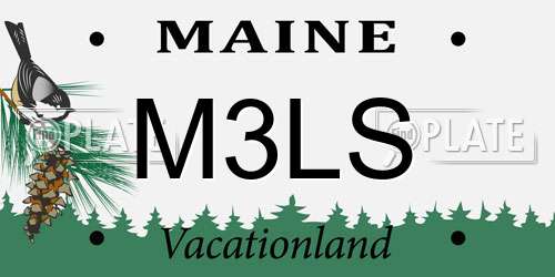 M3LS Maine License Plate