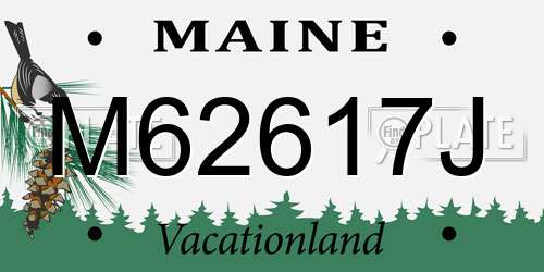 M62617J Maine License Plate