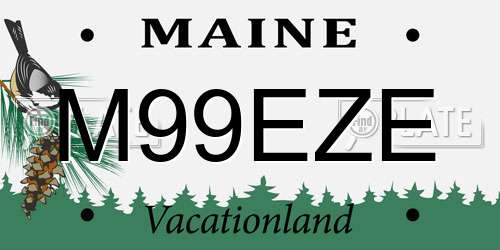 M99EZE Maine License Plate