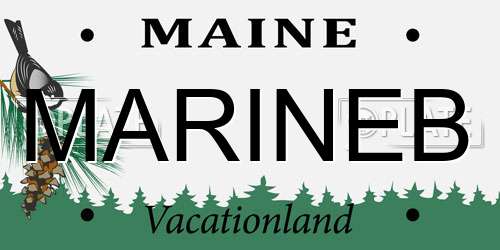 MARINEB Maine License Plate