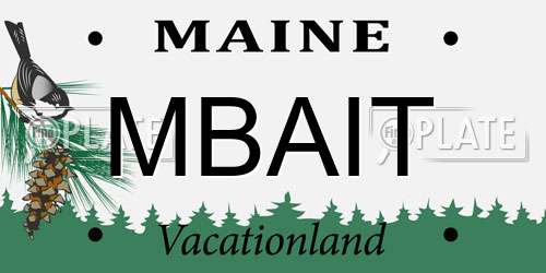 MBAIT Maine License Plate