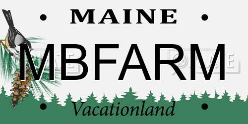 MBFARM Maine License Plate