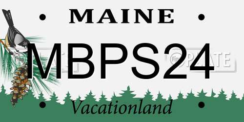 MBPS24 Maine License Plate