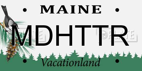 MDHTTR Maine License Plate