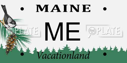 ME Maine License Plate