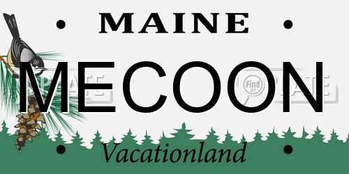 MECOON Maine License Plate