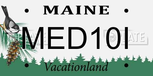 MED10I Maine License Plate