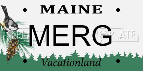 MERG Maine License Plate
