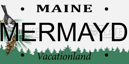 MERMAYD Maine License Plate