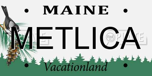METLICA Maine License Plate