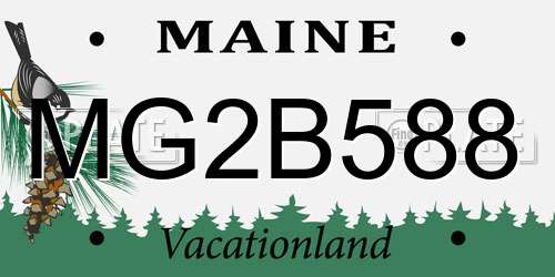 MG2B588 Maine License Plate