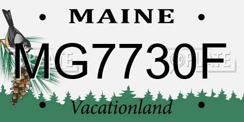 MG7730F Maine License Plate