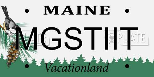 MGSTIIT Maine License Plate