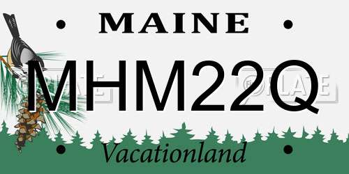 MHM22Q Maine License Plate