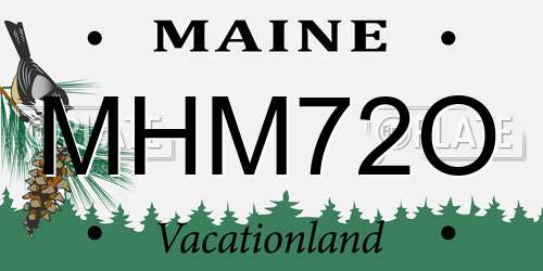 MHM72O Maine License Plate