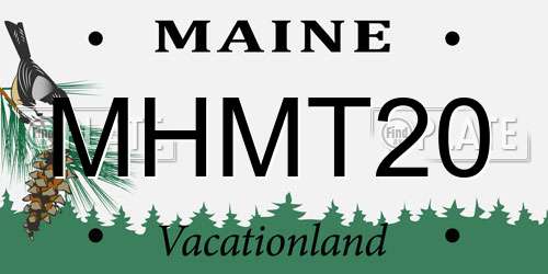 MHMT20 Maine License Plate