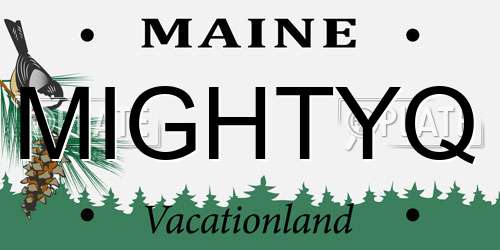 MIGHTYQ Maine License Plate