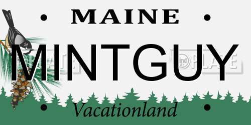 MINTGUY Maine License Plate