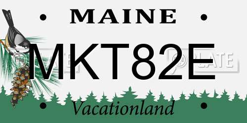 MKT82E Maine License Plate