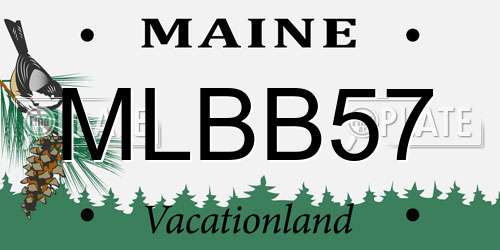 MLBB57 Maine License Plate
