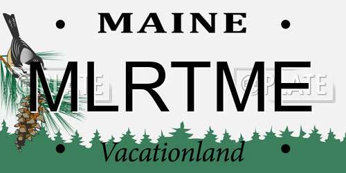 MLRTME Maine License Plate