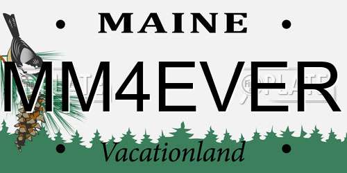 MM4EVER Maine License Plate