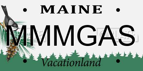 MMMGAS Maine License Plate