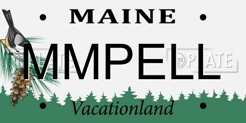 MMPELL Maine License Plate