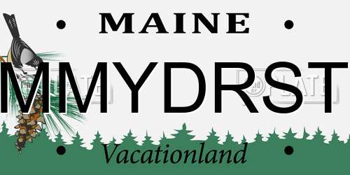 MMYDRST Maine License Plate