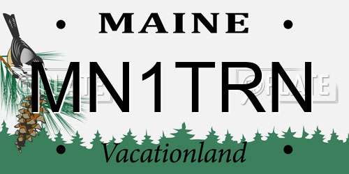MN1TRN Maine License Plate