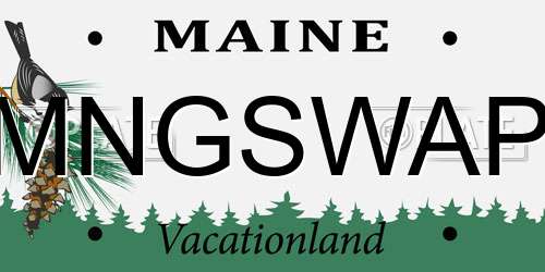 MNGSWAP Maine License Plate