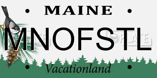 MNOFSTL Maine License Plate