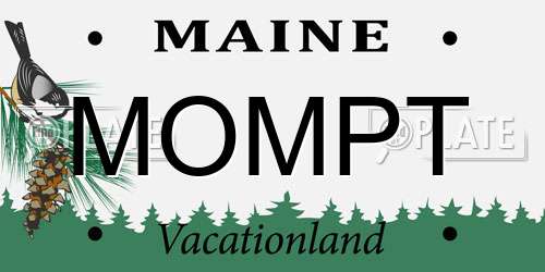MOMPT Maine License Plate
