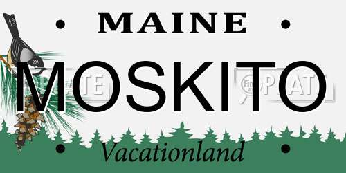 MOSKITO Maine License Plate