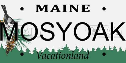 MOSYOAK Maine License Plate