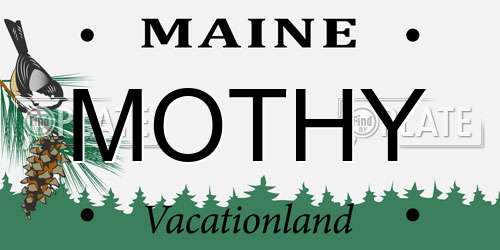MOTHY Maine License Plate