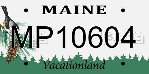 MP10604 Maine License Plate