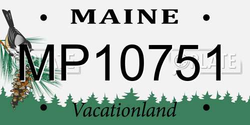 MP10751 Maine License Plate