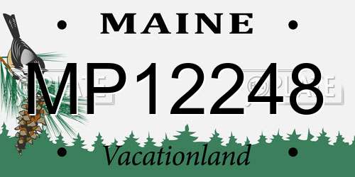MP12248 Maine License Plate