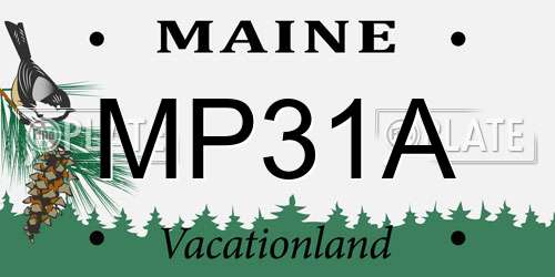 MP31A Maine License Plate