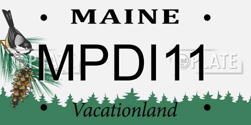 MPDI11 Maine License Plate